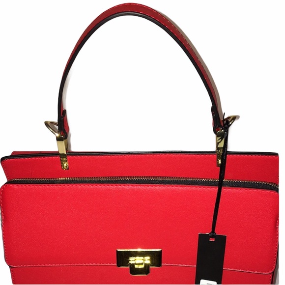 🛑BOGO 🆕Luxe "Regal Red" Leather Handbag - Picture 5 of 8